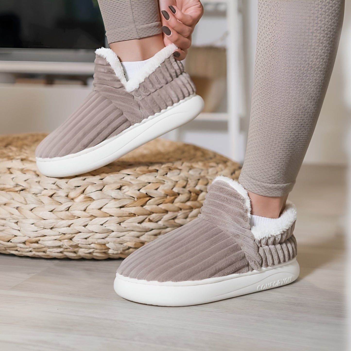 Pantoufle confort - 100% coton