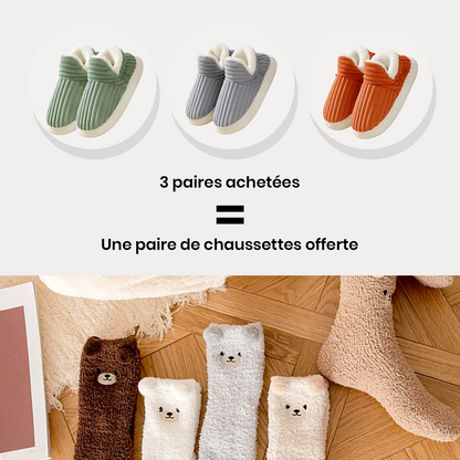 Pantoufle confort - 100% coton